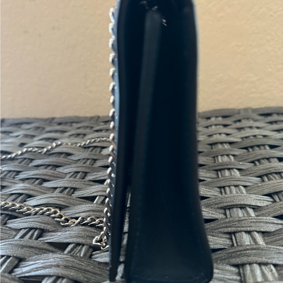 Saint Laurent Satin Small Classic Monogram Kate Tassel Satchel Navy Blue - Picture 4 of 6